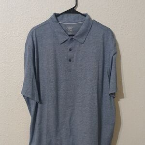 "Make Offer" Blue Polo Shirt Classic Design Soft Fabric